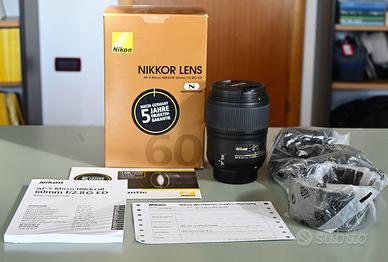 Nikon Nikkor 60mm f 2.8 AF-S ED G Micro Macro