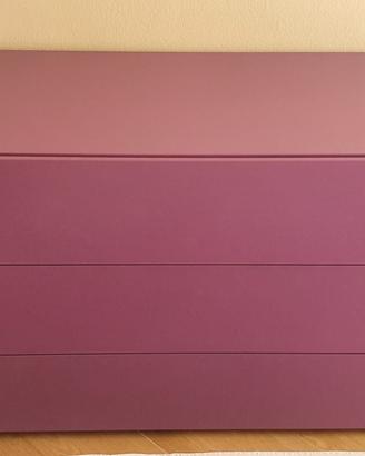Cassettiera 3 cassetti – Color malva