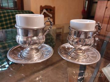 Tazze caffè in peltro