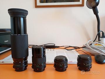 Obbiettivi analogici CANON FD