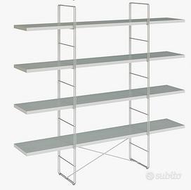 scaffale a giorno grigio scuro