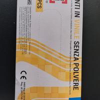 Confezione 100 guanti in vinile tg M