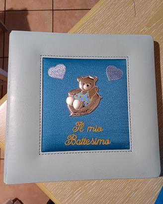 Album fotografico Battesimo azzurro