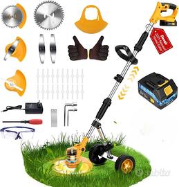 Tagliaerba elettrico senza fili, decespugliatore