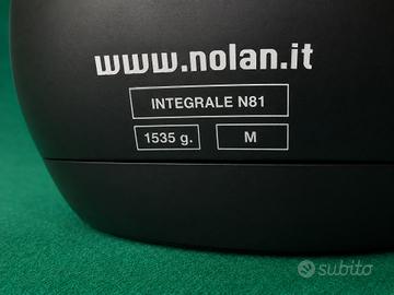 Casco integrale Nolan taglia M grigio metallizzato
