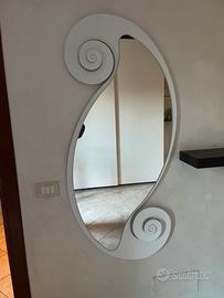 Specchio arti e mestieri Circe bianco