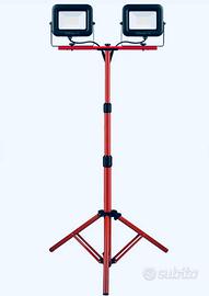 Faro LED doppio 100W con treppiede NUOVO