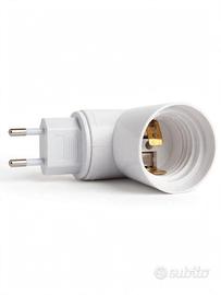 x Portalampada E27 Girevole 360° con Spina