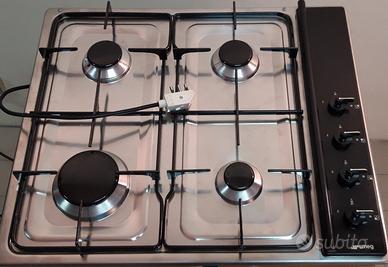 Piano cottura SMEG 4 fuochi, acciaio inox