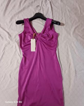 Vestito aderente corto Rinascimento nuovo con cart
