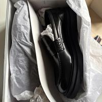 Mocassino in pelle nero lucido 42 Made in Italy uo