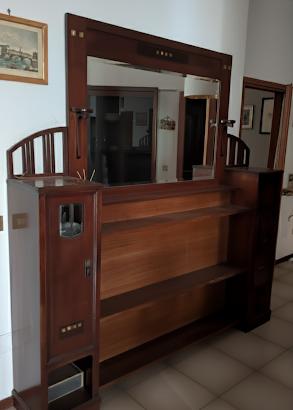 consolle libreria da ingresso stile Art Nouveau