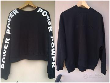 Lotto / Set 2 Felpe Nere Donna Tg L/XL