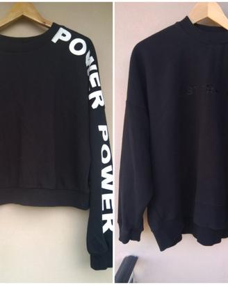 Lotto / Set 2 Felpe Nere Donna Tg L/XL