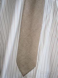 cravatta Enrico Coveri   di lana Beige  ,anni '70