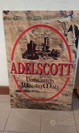 insegna in latta pubblicità birra vintage 