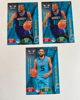 Lotto 3 Carte NBA Hornets