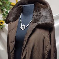 Cappottino donna trapuntato pelliccia ecologica