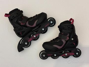 Pattini Oxelo Active Fit 3 nero/rosa N* 40
