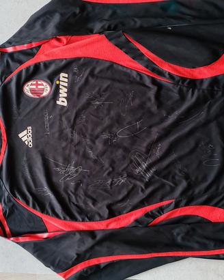 Maglia allenamento Milan autografata anno 2007