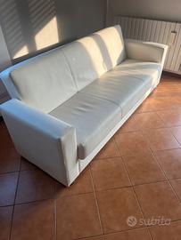 Divano letto bianco 3 posti