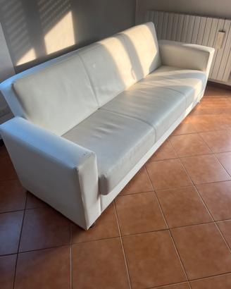 Divano letto bianco 3 posti