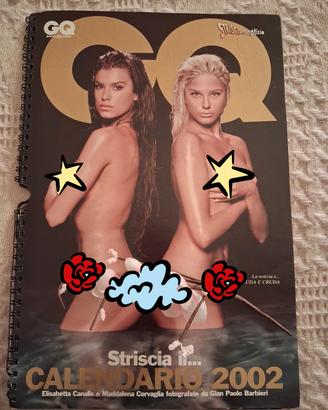 Calendario GQ Italia del 2002 con Elisabetta Canal