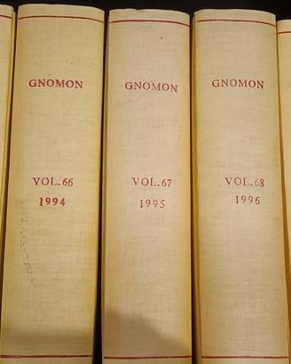Rivista "Gnomon" vol. 64 (1992)-80(2008)