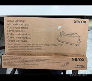 Vaschetta recupero toner + Toner Ciano