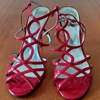 Sandali rossi n.38 con tacco