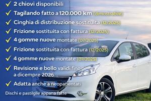 Peugeot 208 benzina euro6b neopat certificati