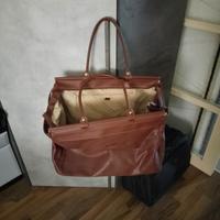 Borsa valigia stile medico in pelle