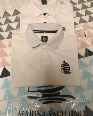 Polo bianca tg S Marina yacht