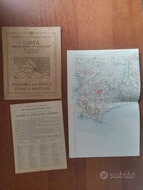 mappa palermo conca oro dintorni touring club '20