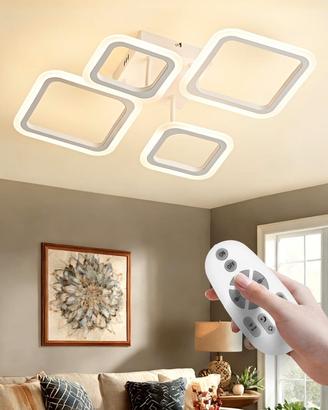 Plafoniera LED 24W Dimmerabile Telecomando Bianco