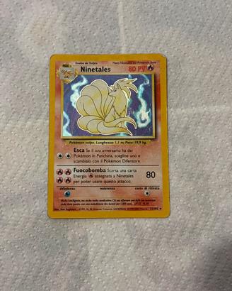 Carta brillante Pokemon NINETALES