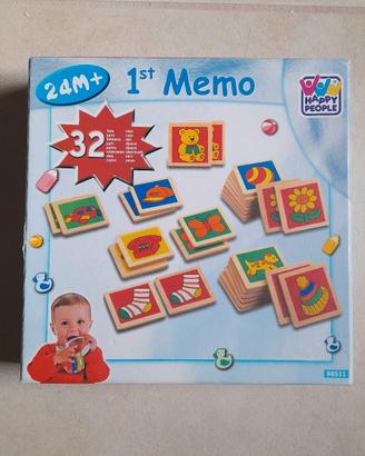 gioco Memory con tessere di legno Happy People