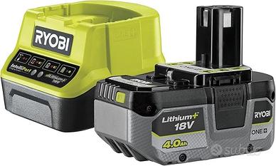 Kit Batteria al Litio 18V One+ 4.0Ah e Caricabatt