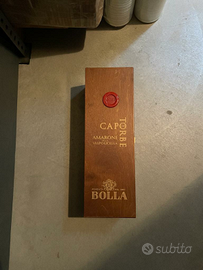 Cassette di legno vino da una bottiglia