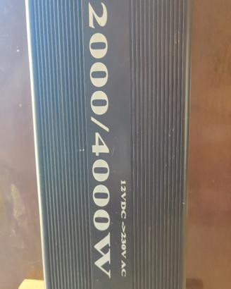 trasformatore inverter 4000 w per camper baita ecc