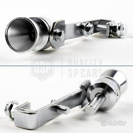 Fischietto Marmitta Auto Effetto Turbo - Alluminio Argento Per 1000-1600cc - Foto 7