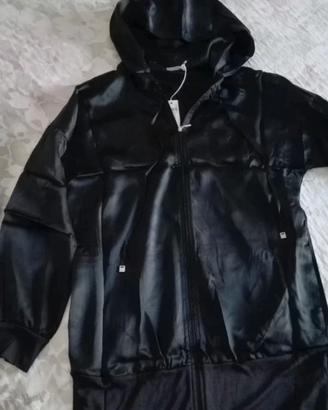 Felpa in seta oversize