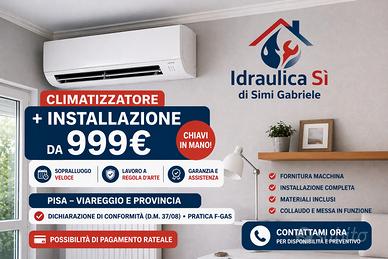 Climatizzatore con installazione inclusa da 1.200