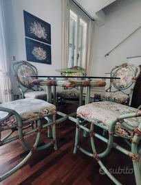 TAVOLO E SEDIE  serie "DOLCE FAR NIENTE"