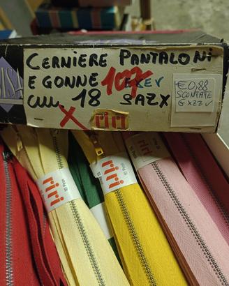 STOCK CERNIERE MULTICOLORE 