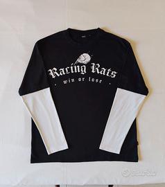 Cropp t-shirt layered a manica lunga "Racing Rats"