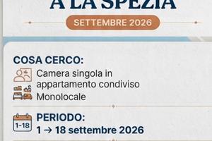 Alloggio in La Spezia x Studente UNIGE