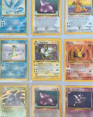 Lotto carte Pokemon set Fossil - Holo, Rare
