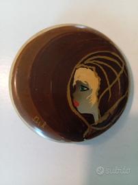 Spilla Vintage Art Nouveau Profilo Femminile