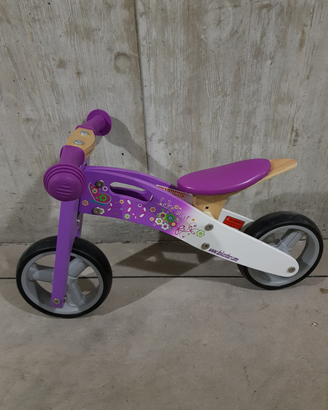 Bici propedeutica in legno Bikestar color lilla
